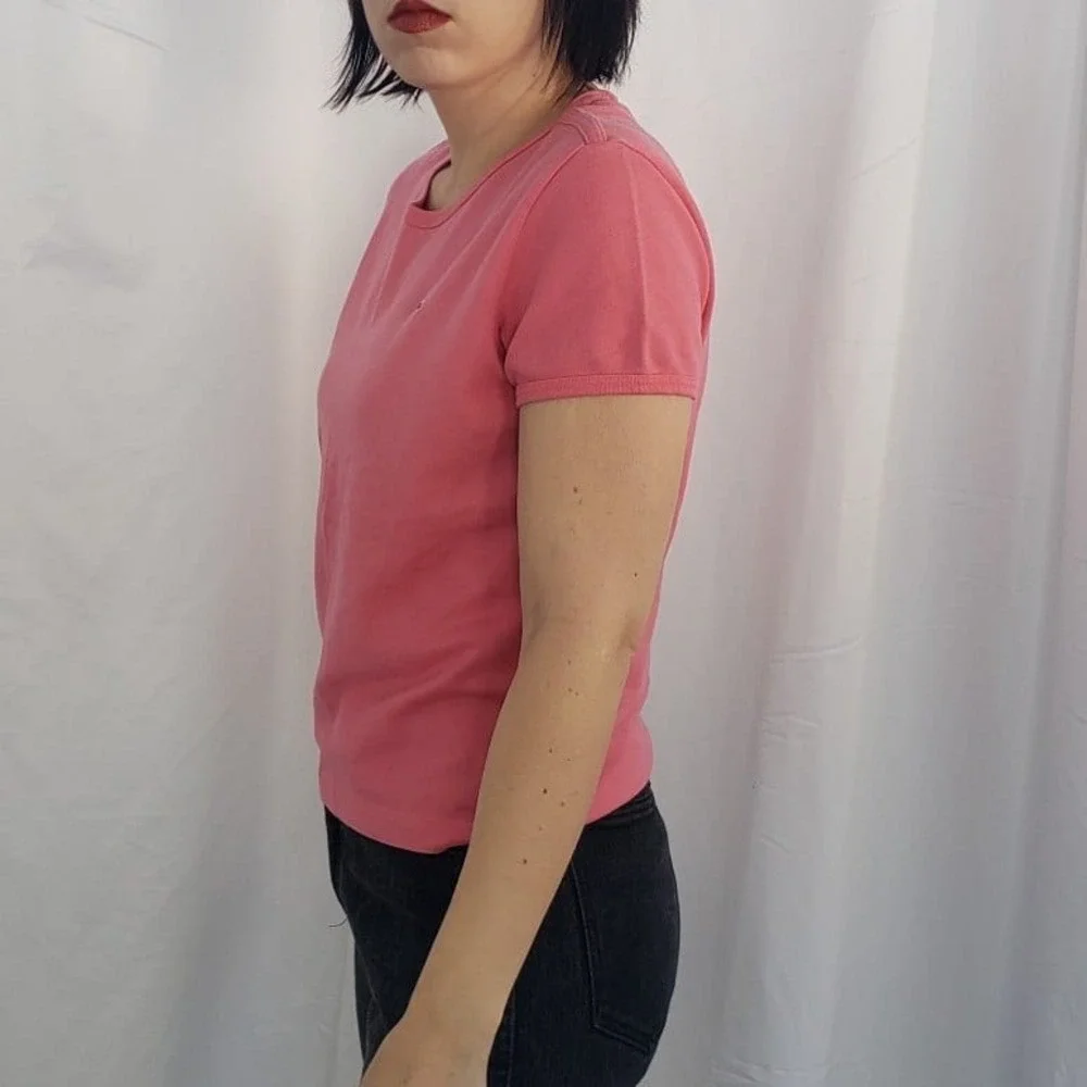 Lacoste Pink‎ Cotton Tee